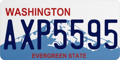 WA license plate AXP5595
