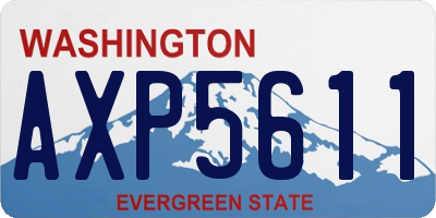WA license plate AXP5611
