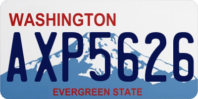 WA license plate AXP5626