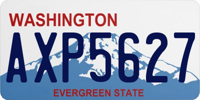 WA license plate AXP5627