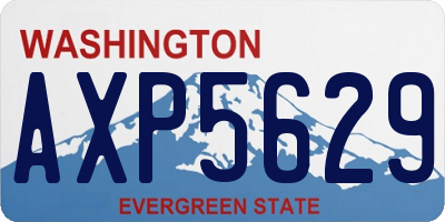 WA license plate AXP5629