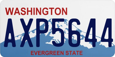 WA license plate AXP5644