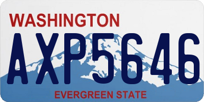 WA license plate AXP5646