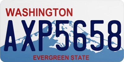 WA license plate AXP5658
