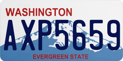 WA license plate AXP5659