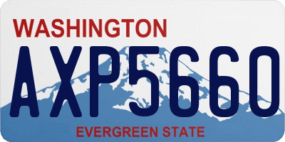 WA license plate AXP5660