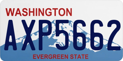 WA license plate AXP5662
