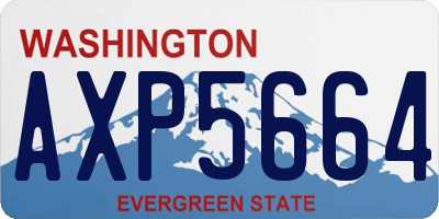 WA license plate AXP5664
