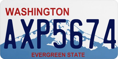 WA license plate AXP5674