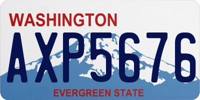 WA license plate AXP5676