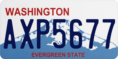 WA license plate AXP5677
