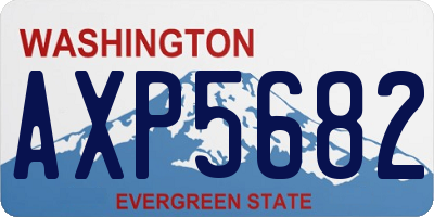 WA license plate AXP5682