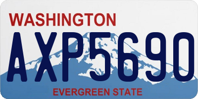 WA license plate AXP5690