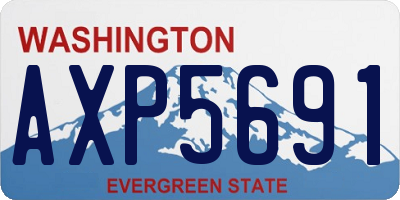 WA license plate AXP5691