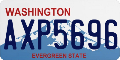 WA license plate AXP5696