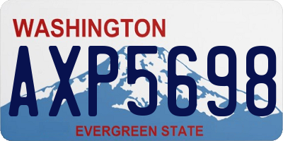 WA license plate AXP5698