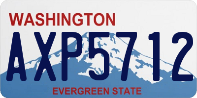 WA license plate AXP5712
