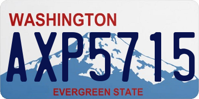 WA license plate AXP5715