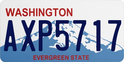 WA license plate AXP5717