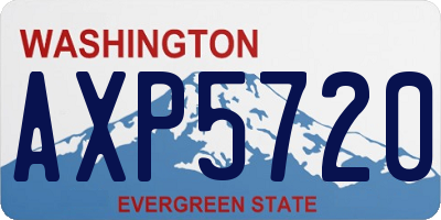 WA license plate AXP5720