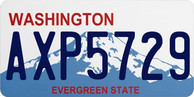 WA license plate AXP5729