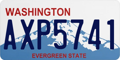 WA license plate AXP5741