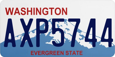 WA license plate AXP5744