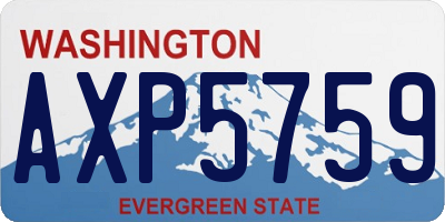 WA license plate AXP5759