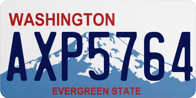 WA license plate AXP5764