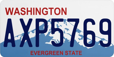 WA license plate AXP5769