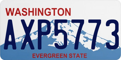 WA license plate AXP5773