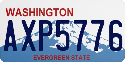 WA license plate AXP5776