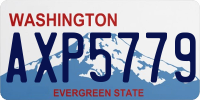 WA license plate AXP5779