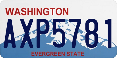 WA license plate AXP5781