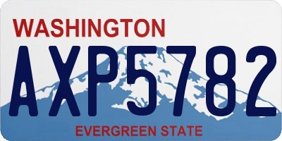 WA license plate AXP5782