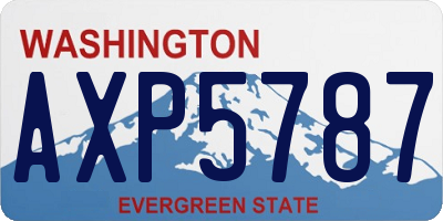 WA license plate AXP5787