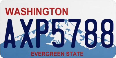 WA license plate AXP5788