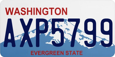 WA license plate AXP5799