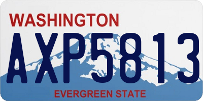 WA license plate AXP5813