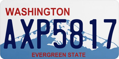 WA license plate AXP5817