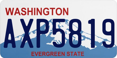 WA license plate AXP5819