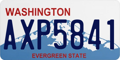 WA license plate AXP5841