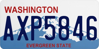 WA license plate AXP5846