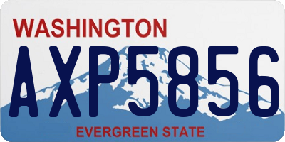 WA license plate AXP5856
