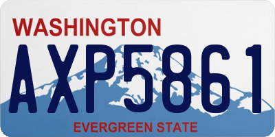WA license plate AXP5861