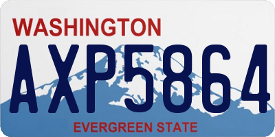 WA license plate AXP5864