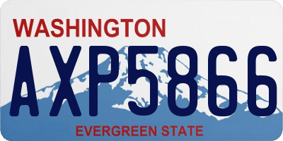 WA license plate AXP5866