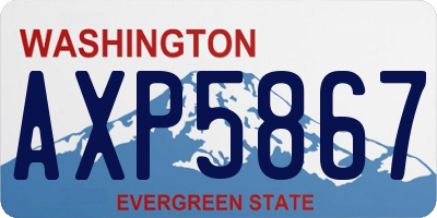 WA license plate AXP5867
