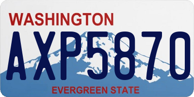 WA license plate AXP5870