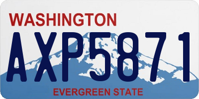 WA license plate AXP5871